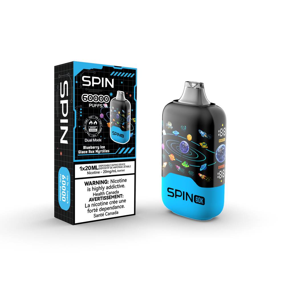SPIN 60 000 Puffs Disposable Vape - BlueberryIce